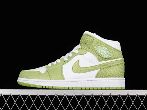 All categories Air Jordan Jordan series basketball shoes Air Jordan 1 Mid Air Jordan 1 Mid SE "Green Python" AJ1 Joe 1 Green Snake DV2959-113